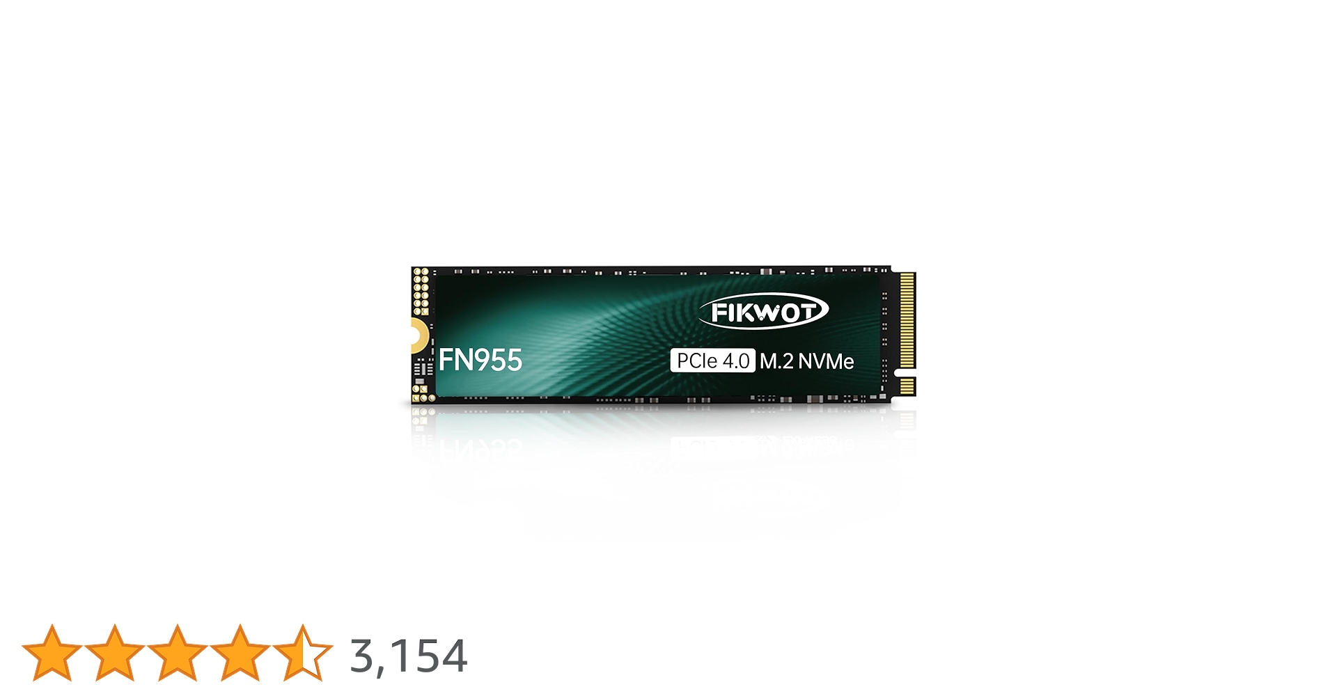 Fikwot FN955 NVMe 2TB TLC SSD M.2 2280 PCIe Gen4 Up to 7300MB/s 3D